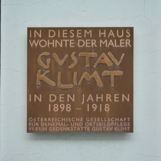 Gedenktafel für Gustav Klimt