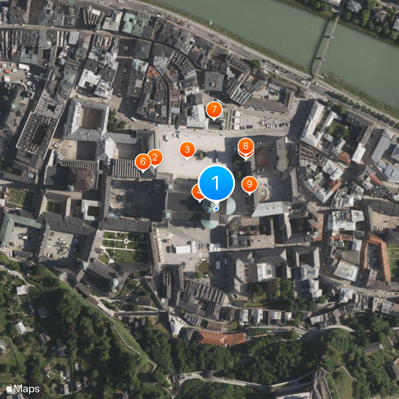 Catedral de Salzburgo Mapa