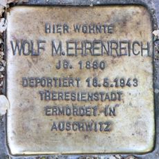 Stolperstein dedicated to Wolf Meier Ehrenreich