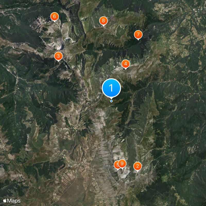 Sibillini Mountains Mapa