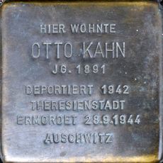 Stolperstein dedicated to Otto Kahn