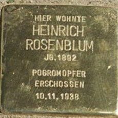 Stolperstein en memoria de Heinrich Rosenblum