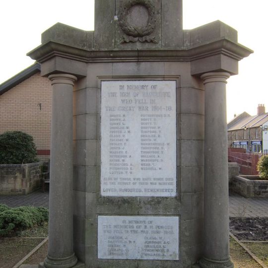 Radcliffe War Memorial 15 Metres West Of Clock Tower