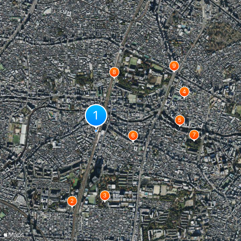 Game Center Mikado Map