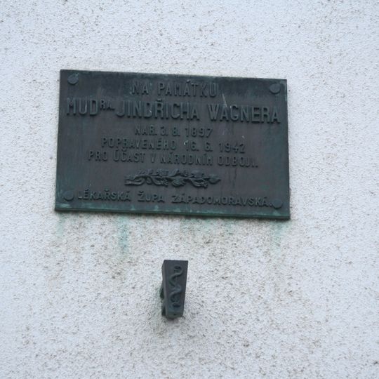 Pamětní deska Jindřicha Wagnera