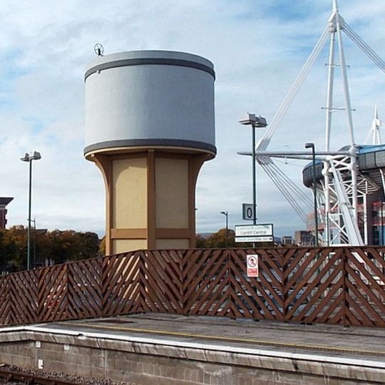 Water tower, Cardiff Central station