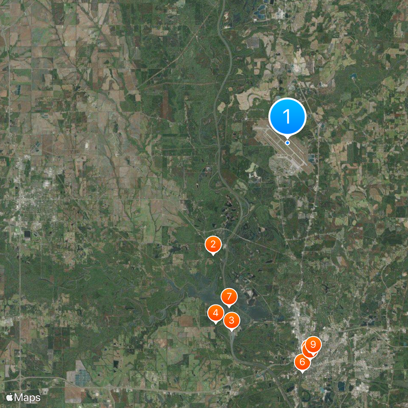 Columbus Air Force Base Map