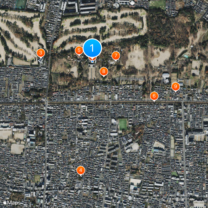 Edo-Tokyo Open Air Architectural Museum Map
