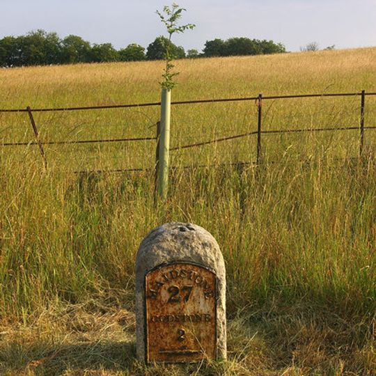 Milestone, Nags Hall, jct with Tandridge Hill Lane