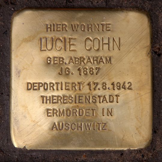 Stolperstein en memoria de Lucie Cohn