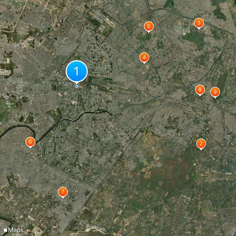 Peeragarhi metro station Map