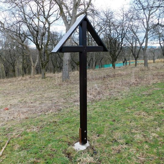 10. zastavení křížové cesty u kostela svatého Jakuba na Chvojenu