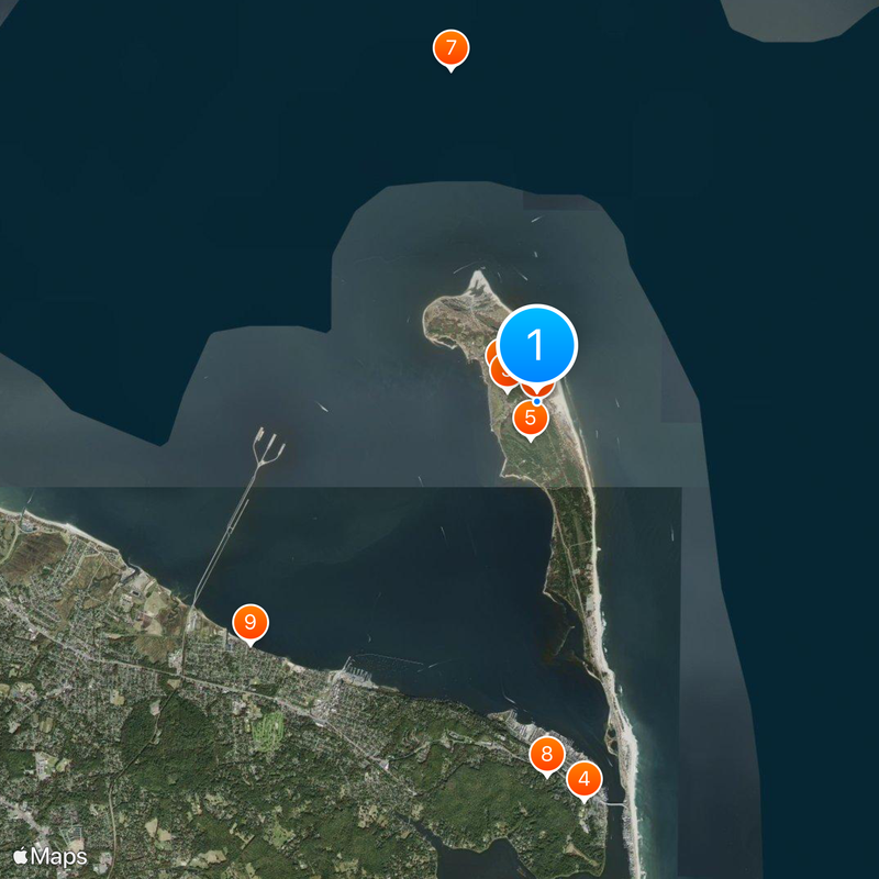 Gunnison Beach Mappa