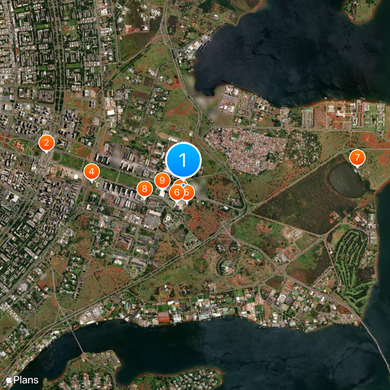 Palais du Planalto Carte