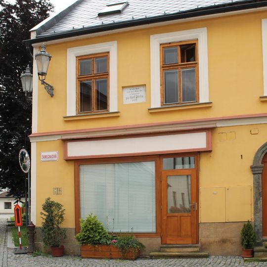 Pamětní deska v Mohelnici v Zámečnické ulici