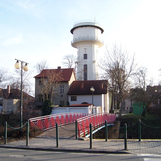 Bridge of Vodárenská street over the outer moat in Nymburk