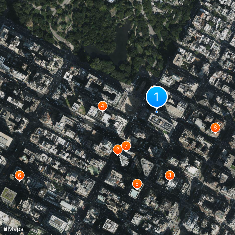 General Motors Building Karte