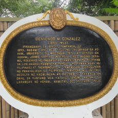 Bienvenido M. Gonzalez historical marker