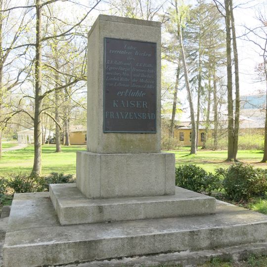 Pomník zakladatelům lázní