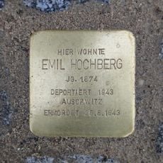 Stolperstein em memória de Emil Hochberg