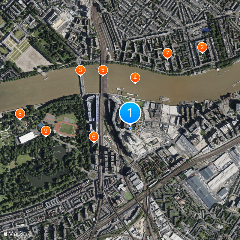 Battersea Power Station Karte