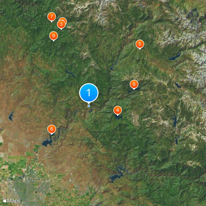 Central California Map
