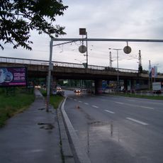 Bridge of Holešovická přeložka over Argentinská street