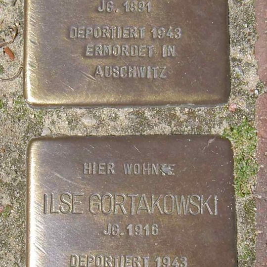 Stolperstein en memoria de Ilse Gortakowski