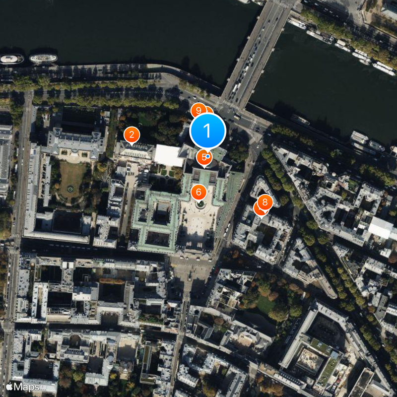 Palais Bourbon Carte