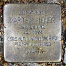 Stolperstein à la mémoire de Martha Pinner