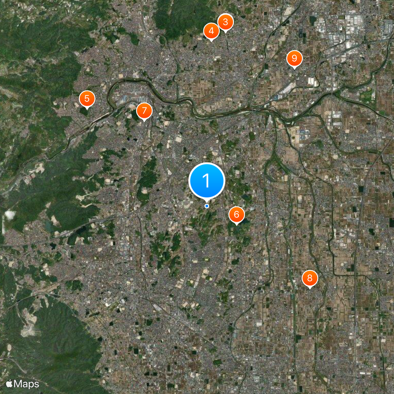 Kitakatsuragi district Map