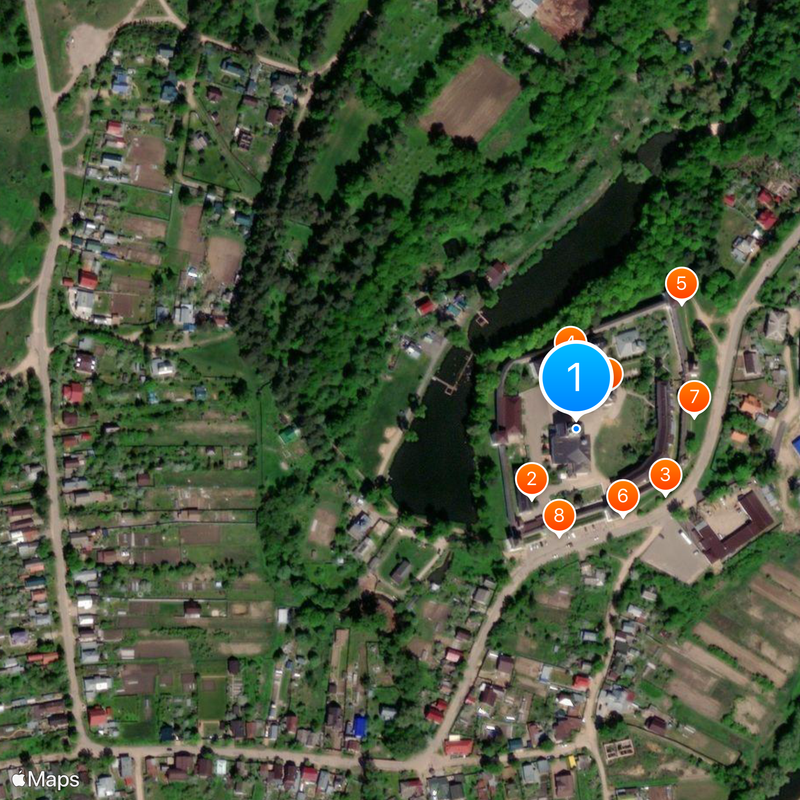 Borovsk Monastery of St. Paphnutius Carte