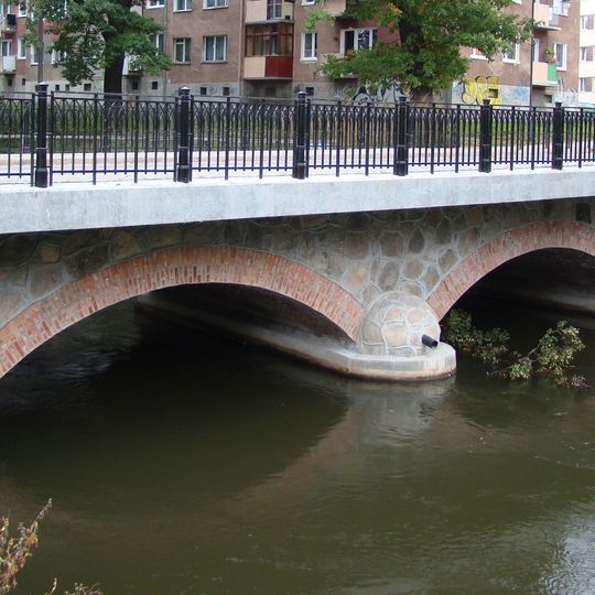 Most drogowy nad rzeką Łyną