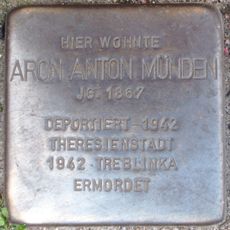 Stolperstein dedicated to Aron Anton Münden