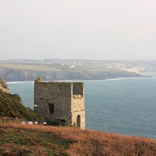 Engine House And Capstan Plat At Sw 598265, Old Shaft, Trewavas Mine