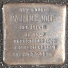 Stolperstein en memoria de Pauline Wolf