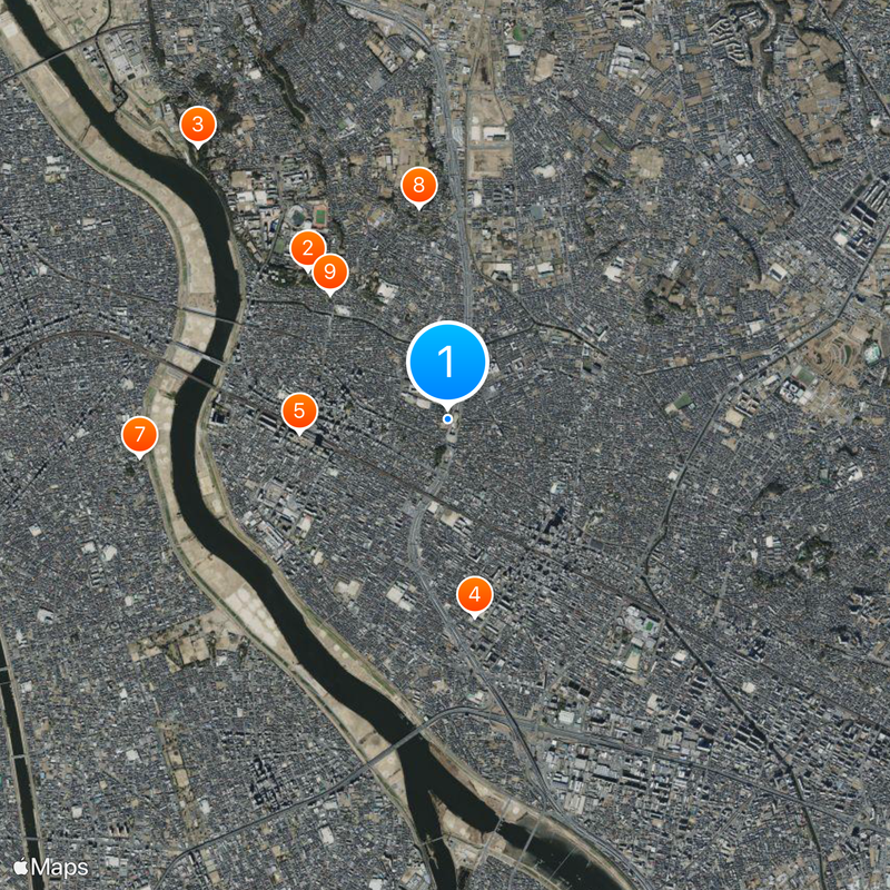 日出學園中學校、高等學校 Map