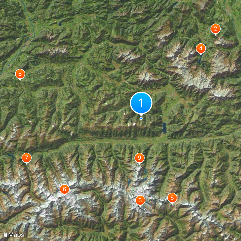 Zell am See District Map