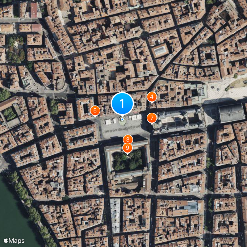 Fontaine Bartholdi Carte