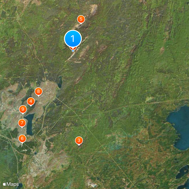 Taganai National Park Map