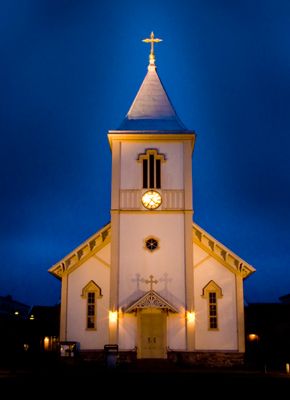 At night 0