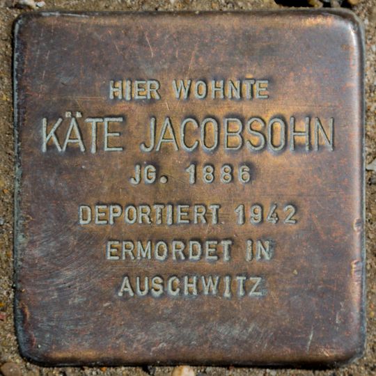 Stolperstein dedicated to Käte Jacobsohn