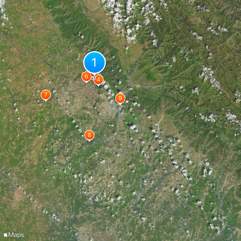 Open Hand Monument Kaart