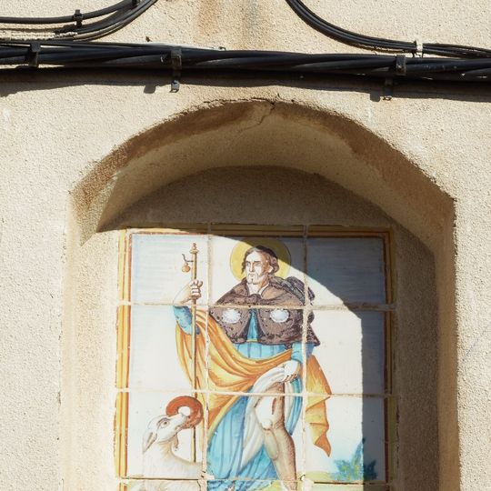 Ceramic panel of Saint Roch