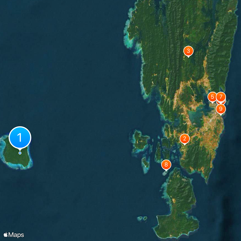 North Sentinel Island Kaart