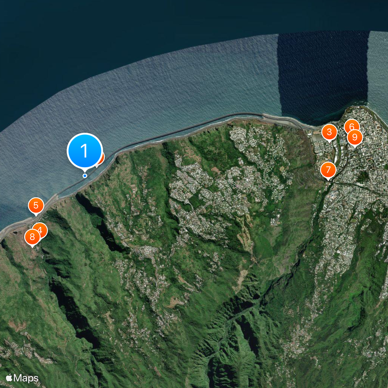 Nouvelle route du Littoral Mapa