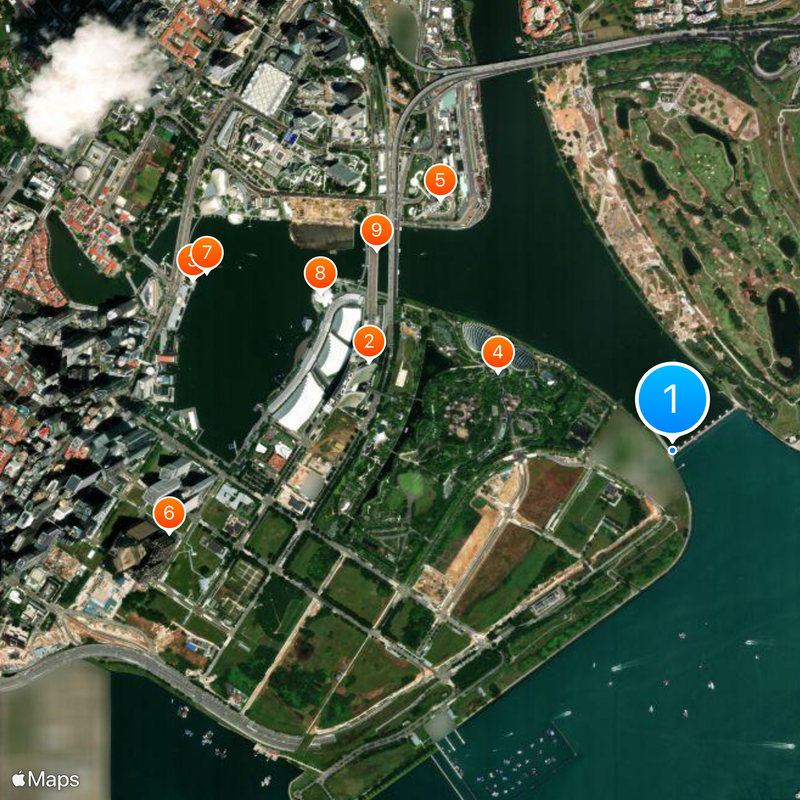 Marina Barrage Karte