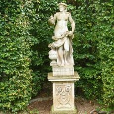 Sculpture Depicting Summer In Belvoir Castle Sculpture Garden (one Of Seven Statues)