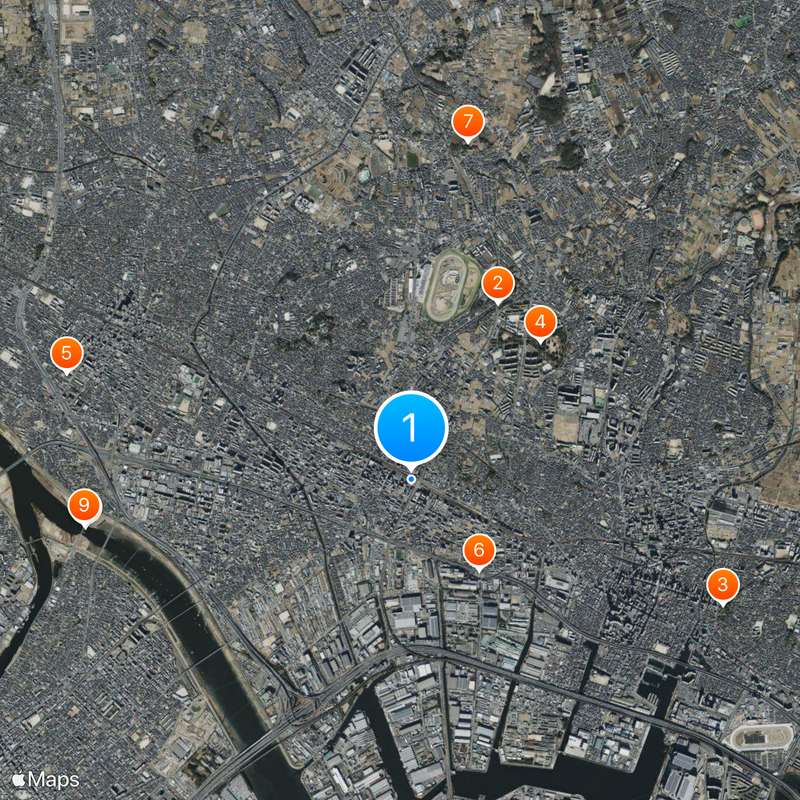 Nishi-Funabashi Station Map