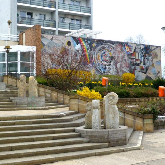 Relief steles in plant motifs